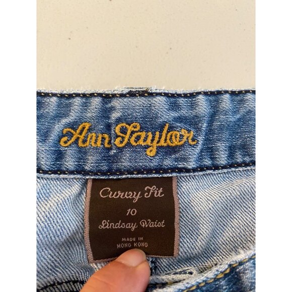 Ann Taylor Curvy Fit Lindsay 10 Blue Denim Jeans - Picture 5 of 11